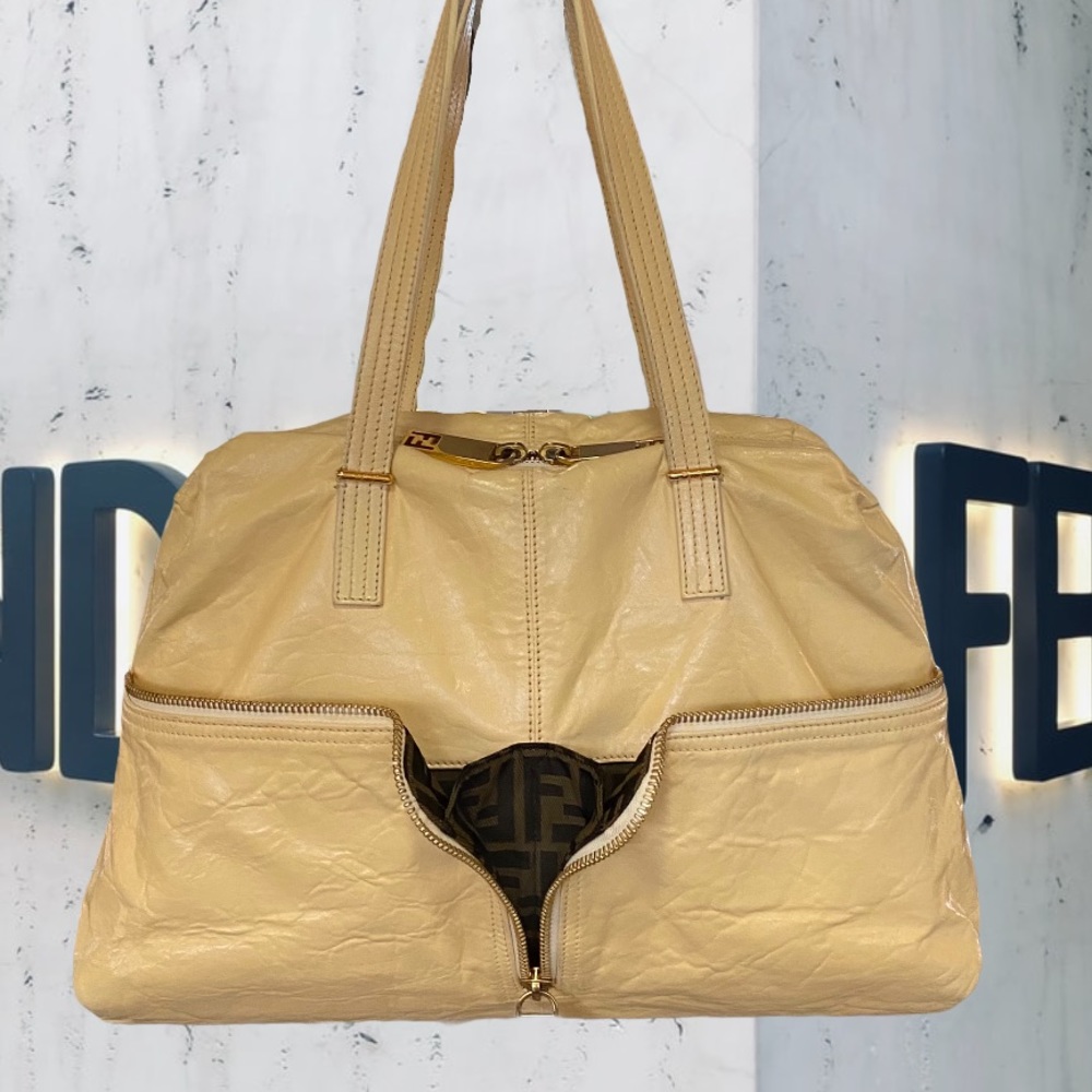 FENDI leather unique & rare satchel